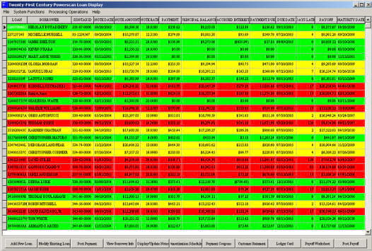 Loan Software Powerscan Display